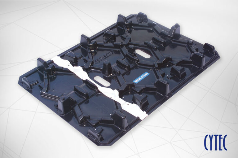 Plateau thermoformé avec triangles en ABS 5 mm